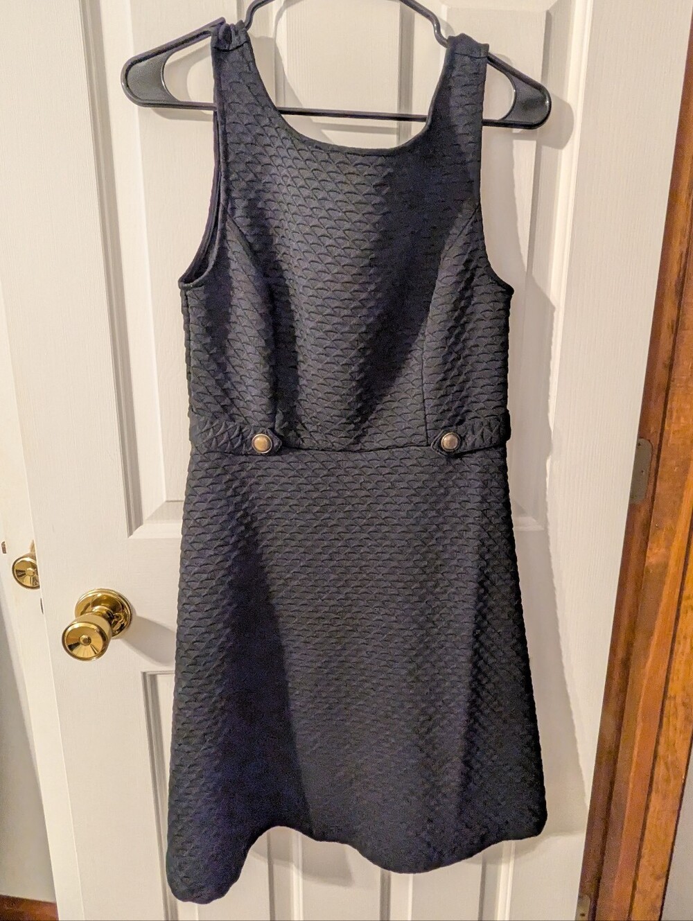 NWOT Modcloth Vintage Style Black Textured Dress